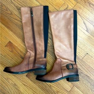 Knee high, toffee colored Vince Camuto boots